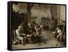 The Card Players-David Teniers the Younger-Framed Stretched Canvas