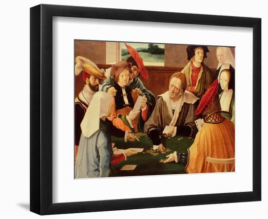 The Card Players-Lucas van Leyden-Framed Premium Giclee Print