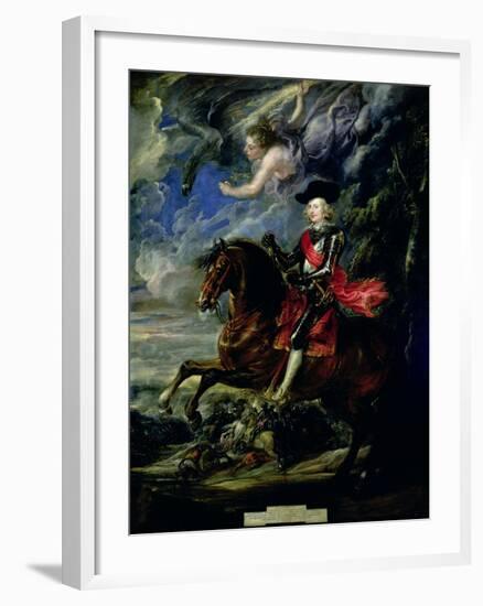 The Cardinal Infante Ferdinand at the Battle of Nordlingen, c.1634-Peter Paul Rubens-Framed Giclee Print