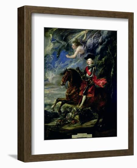 The Cardinal Infante Ferdinand at the Battle of Nordlingen, c.1634-Peter Paul Rubens-Framed Giclee Print