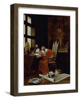 The Cardinal's Leisure-Charles Edouard Delort-Framed Giclee Print