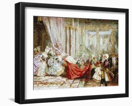 The Cardinal's Visit, c.1901-Salvador Sanchez Barbudo-Framed Giclee Print