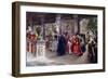 The Cardinal Visits; La Vista Del Cardinal-Jose Gallegos Arnosa-Framed Giclee Print