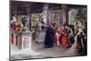 The Cardinal Visits; La Vista Del Cardinal-Jose Gallegos Arnosa-Mounted Giclee Print