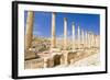 The Cardo, North Colonnaded Street, Jerash, Jordan.-Nico Tondini-Framed Photographic Print