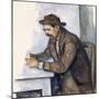 The Cardplayer, 1890-1892-Paul Cézanne-Mounted Giclee Print