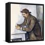 The Cardplayer, 1890-1892-Paul Cézanne-Framed Stretched Canvas