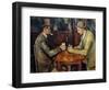The Cardplayers, 1890-95-Paul Cezanne-Framed Art Print