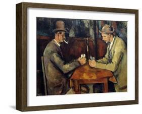 The Cardplayers, 1890-95-Paul Cezanne-Framed Art Print