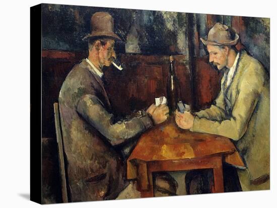 The Cardplayers, 1890-95-Paul Cezanne-Stretched Canvas