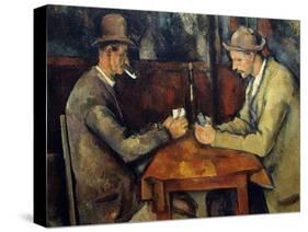 The Cardplayers, 1890-95-Paul Cezanne-Stretched Canvas