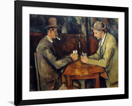 The Cardplayers, 1890-95-Paul Cezanne-Framed Art Print