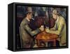 The Cardplayers, 1890-95-Paul Cezanne-Framed Stretched Canvas