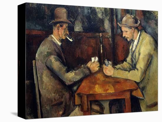 The Cardplayers, 1890-95-Paul Cezanne-Stretched Canvas