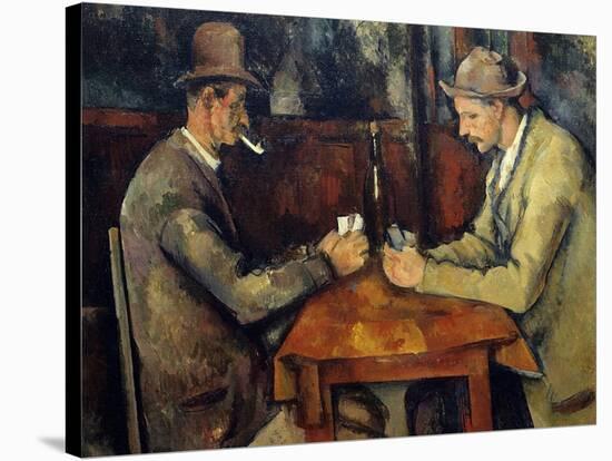 The Cardplayers, 1890-95-Paul Cezanne-Stretched Canvas