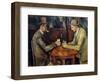 The Cardplayers, 1890-95-Paul Cezanne-Framed Premium Giclee Print