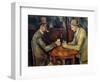 The Cardplayers, 1890-95-Paul Cezanne-Framed Premium Giclee Print