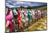 The Cardrona Bra Fence (Bradrona) supporting breast cancer, Otago, South Island, New Zealand-Russ Bishop-Mounted Photographic Print