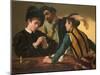 The Cardsharps-Caravaggio-Mounted Giclee Print