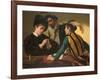 The Cardsharps-Caravaggio-Framed Giclee Print