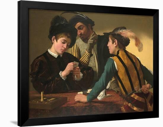 The Cardsharps-Caravaggio-Framed Giclee Print