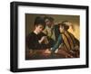 The Cardsharps-Caravaggio-Framed Giclee Print