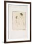 The Caress, C. 1891-Mary Cassatt-Framed Giclee Print