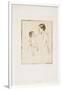 The Caress, C. 1891-Mary Cassatt-Framed Giclee Print