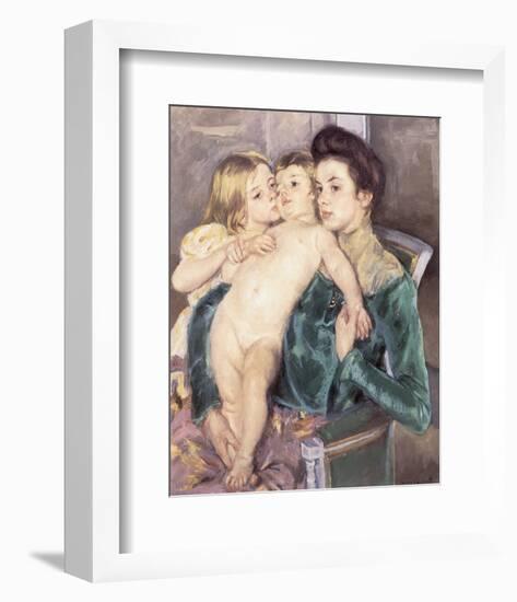 The Caress-Mary Cassatt-Framed Premium Giclee Print