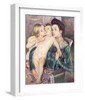 The Caress-Mary Cassatt-Framed Premium Giclee Print