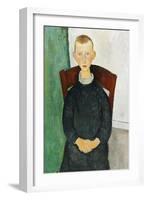 The Caretaker's Son, 1918-Amedeo Modigliani-Framed Giclee Print