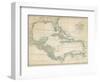 The Caribbean with the West Indies and the Coasts of the United States and the Spanish Possessions-John Blair-Framed Photographic Print