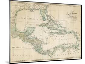 The Caribbean with the West Indies and the Coasts of the United States and the Spanish Possessions-John Blair-Mounted Photographic Print