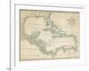 The Caribbean with the West Indies and the Coasts of the United States and the Spanish Possessions-John Blair-Framed Photographic Print