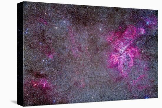 The Carina Nebula and Surrounding Clusters-Stocktrek Images-Stretched Canvas