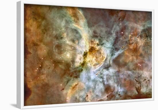 The Carina Nebula: Star Birth in the Extreme Space Photo Art Poster Print-null-Framed Poster