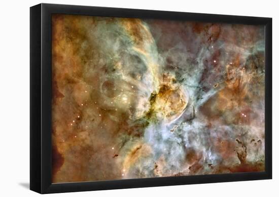 The Carina Nebula: Star Birth in the Extreme Space Photo Art Poster Print-null-Framed Poster