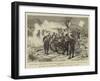 The Carlist War in Spain, a Sketch During the Battle of Elgueta-null-Framed Giclee Print