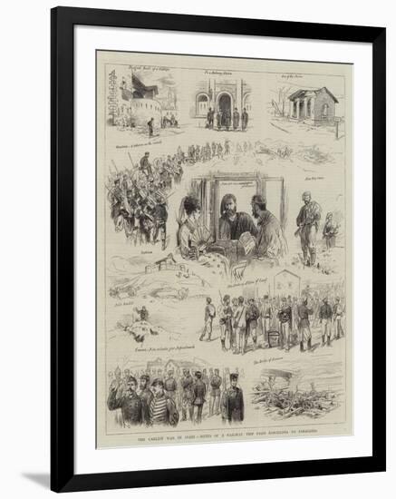 The Carlist War in Spain, Notes of a Railway Trip from Barcelona to Saragossa-null-Framed Giclee Print