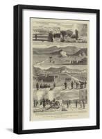 The Carlist War in Spain, the Fighting Round Bilbao-null-Framed Giclee Print