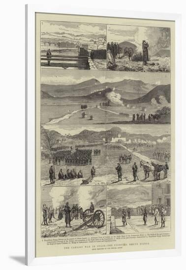 The Carlist War in Spain, the Fighting Round Bilbao-null-Framed Giclee Print