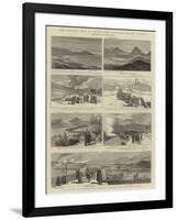 The Carlist War in Spain, the Fighting Round Bilbao-null-Framed Giclee Print