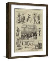 The Carlist War in Spain, the Fighting Round Bilbao-Alfred Chantrey Corbould-Framed Giclee Print