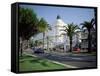 The Carlton Hotel, Viewed from the Croisette, Cannes, Provence, France-Ruth Tomlinson-Framed Stretched Canvas