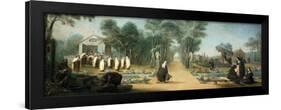 The Carmelite Nuns in the Garden, 18th Century-Charles Guillot-Framed Giclee Print