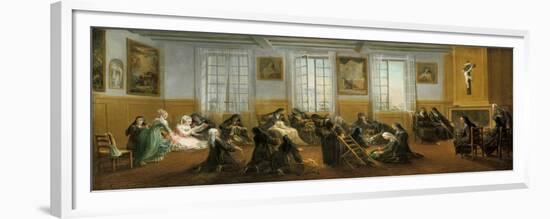 The Carmelite Nuns in the Warming Hall, Mid 18th Century-Charles Guillot-Framed Giclee Print