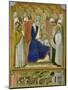 The Carmine Altarpiece, central panel depicting the Virgin and Child with angels, St. Nicholas and-Pietro Lorenzetti-Mounted Giclee Print