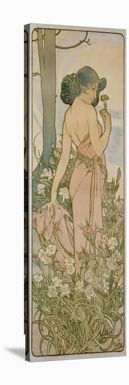 The Carnation, 1898-Alphonse Mucha-Stretched Canvas