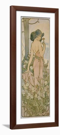 The Carnation, 1898-Alphonse Mucha-Framed Giclee Print