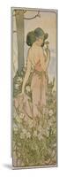 The Carnation, 1898-Alphonse Mucha-Mounted Giclee Print
